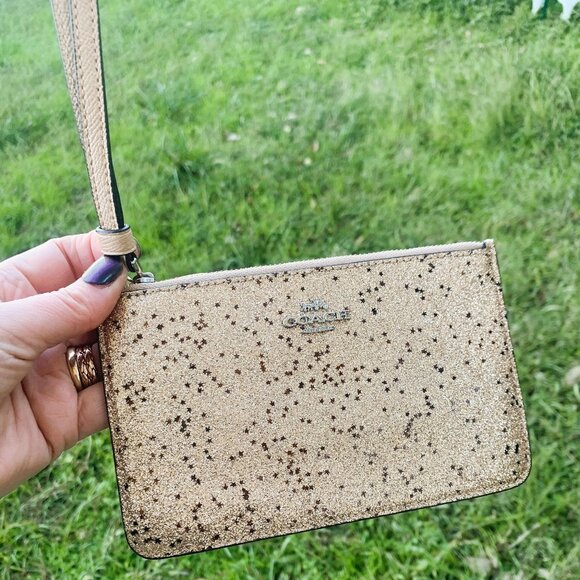Coach Handbags - Coach Wristlet With Star Glitter